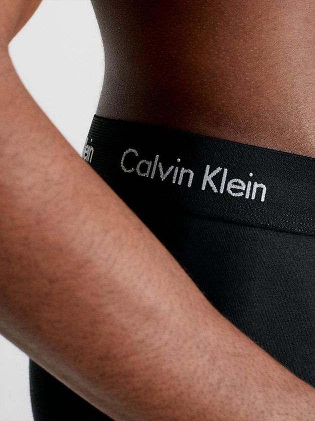 Black Calvin Klein 3 Pack Boxer - Cotton Stretch Men Briefs | EGLF-06745