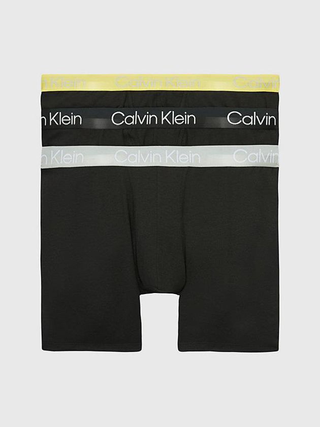 Black Calvin Klein 3 Pack Boxer - Modern Structure Men Briefs | SBRW-20659