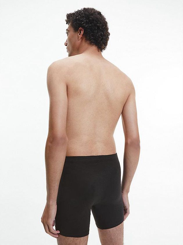 Black Calvin Klein 3 Pack Boxer - Pure Cotton Men Briefs | QLWM-46791