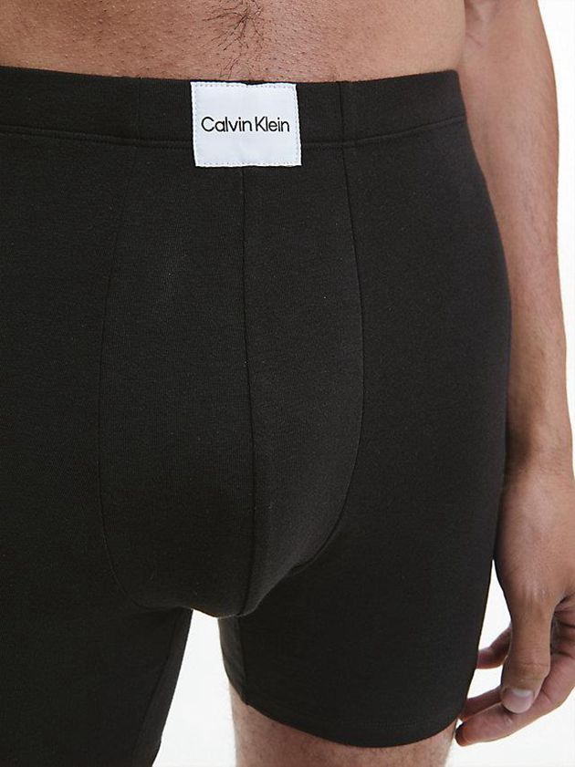 Black Calvin Klein 3 Pack Boxer - Pure Cotton Men Briefs | QLWM-46791