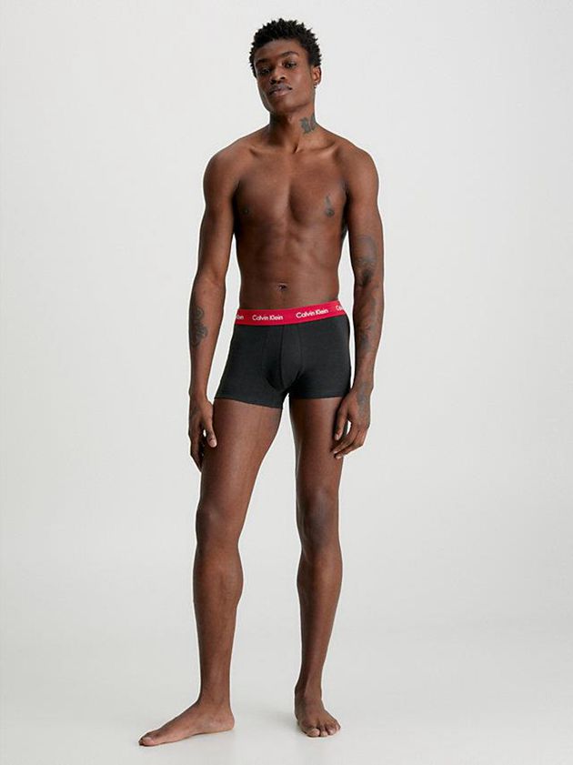 Black Calvin Klein 3 Pack Low Rise - Cotton Stretch Men Briefs | WQFG-09632