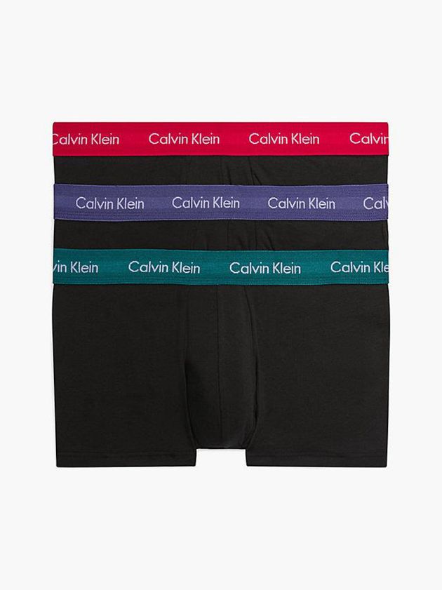 Black Calvin Klein 3 Pack Low Rise - Cotton Stretch Men Briefs | WQFG-09632