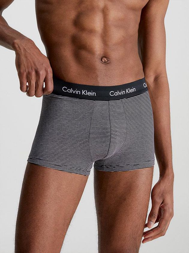 Black Calvin Klein 3 Pack Low Rise - Cotton Stretch Men Briefs | CRVX-02748