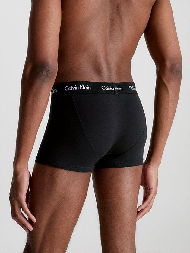 Black Calvin Klein 3 Pack Low Rise - Cotton Stretch Men Briefs | NGPS-01857