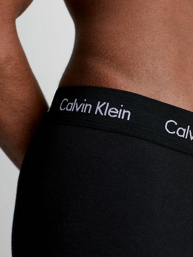Black Calvin Klein 3 Pack Low Rise - Cotton Stretch Men Briefs | NGPS-01857