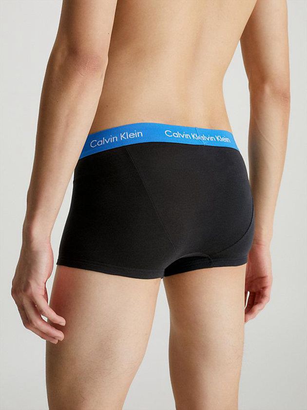 Black Calvin Klein 3 Pack Low Rise - Cotton Stretch Men Briefs | PJEC-90514