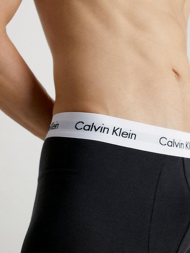 Black Calvin Klein 3 Pack Low Rise - Cotton Stretch Men Briefs | PJEC-90514