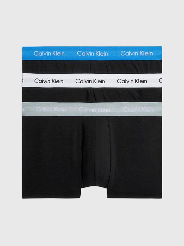 Black Calvin Klein 3 Pack Low Rise - Cotton Stretch Men Briefs | PJEC-90514