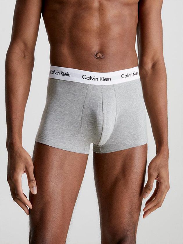 Black Calvin Klein 3 Pack Low Rise - Cotton Stretch Men Briefs | ERFO-80497