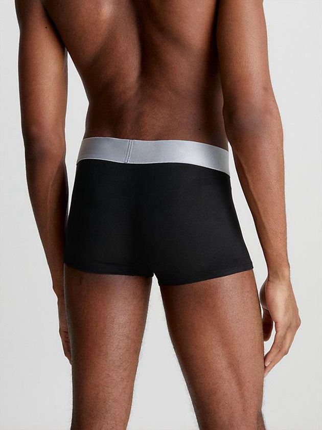 Black Calvin Klein 3 Pack Low Rise - Steel Micro Men Briefs | LHVY-34576