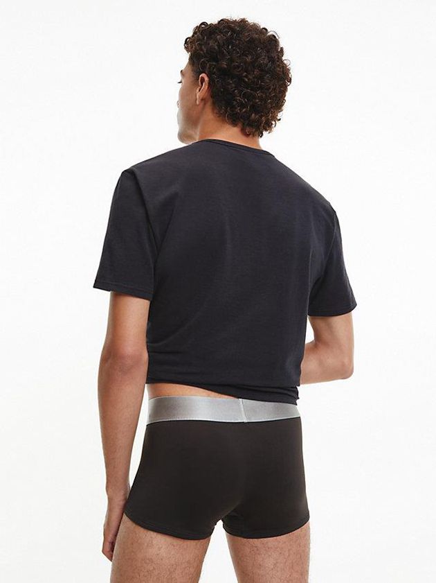 Black Calvin Klein 3 Pack Low Rise - Steel Micro Men Briefs | CXJL-57062