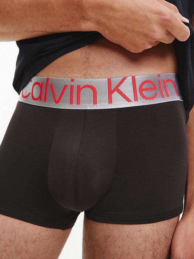 Black Calvin Klein 3 Pack Low Rise - Steel Micro Men Briefs | CXJL-57062
