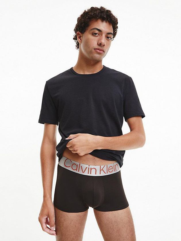 Black Calvin Klein 3 Pack Low Rise - Steel Micro Men Briefs | CXJL-57062