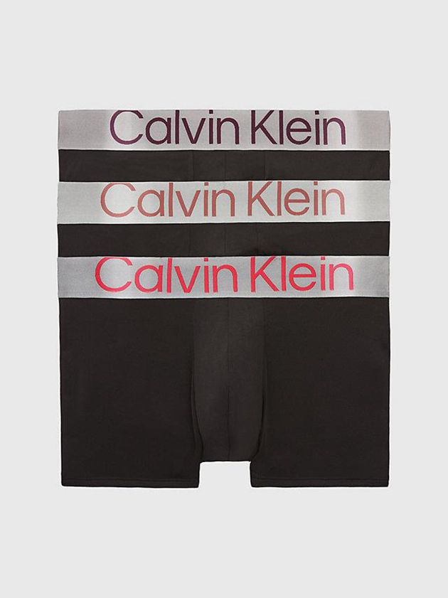 Black Calvin Klein 3 Pack Low Rise - Steel Micro Men Briefs | CXJL-57062