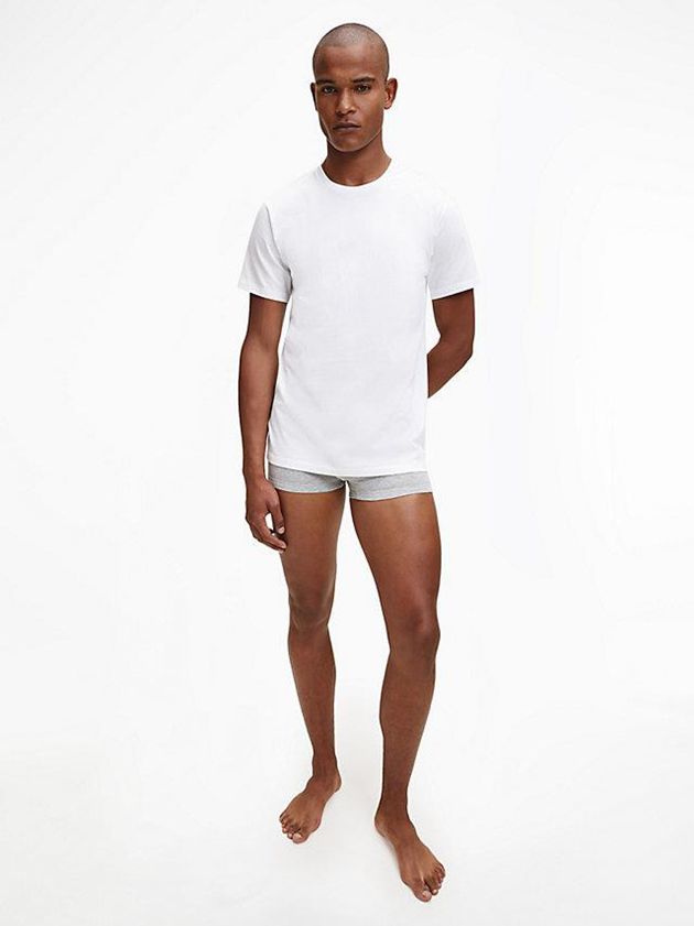 Black Calvin Klein 3 Pack - Cotton Classics Men T-Shirt | KYLF-01596