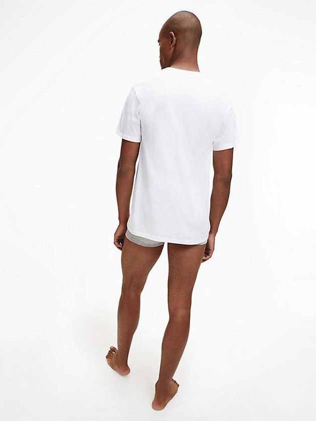 Black Calvin Klein 3 Pack - Cotton Classics Men T-Shirt | KYLF-01596