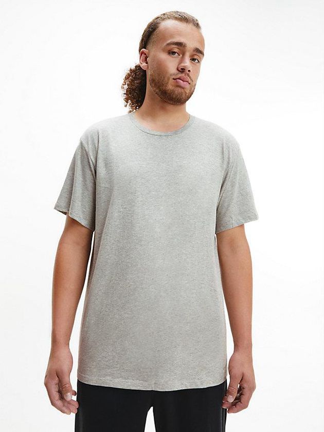 Black Calvin Klein 3 Pack - Cotton Classics Men T-Shirt | KYLF-01596