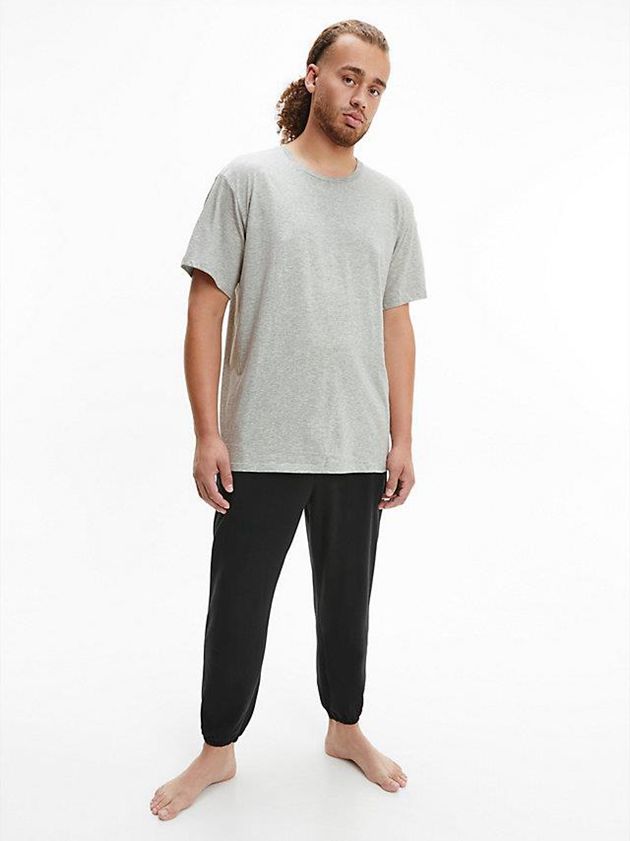 Black Calvin Klein 3 Pack - Cotton Classics Men T-Shirt | KYLF-01596
