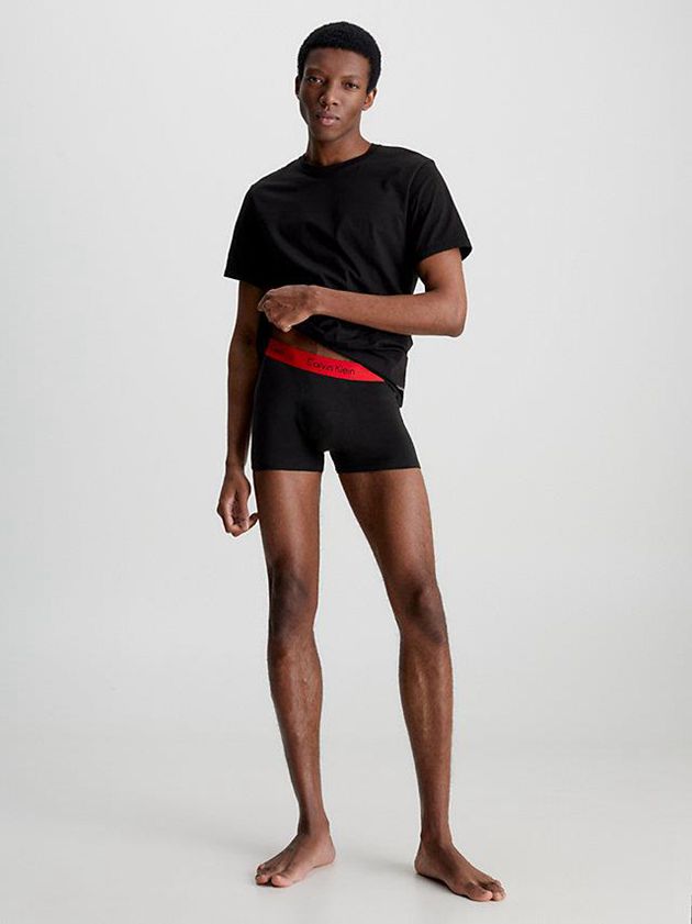Black Calvin Klein 3 Pack - Cotton Classics Men T-Shirt | HVSC-38279