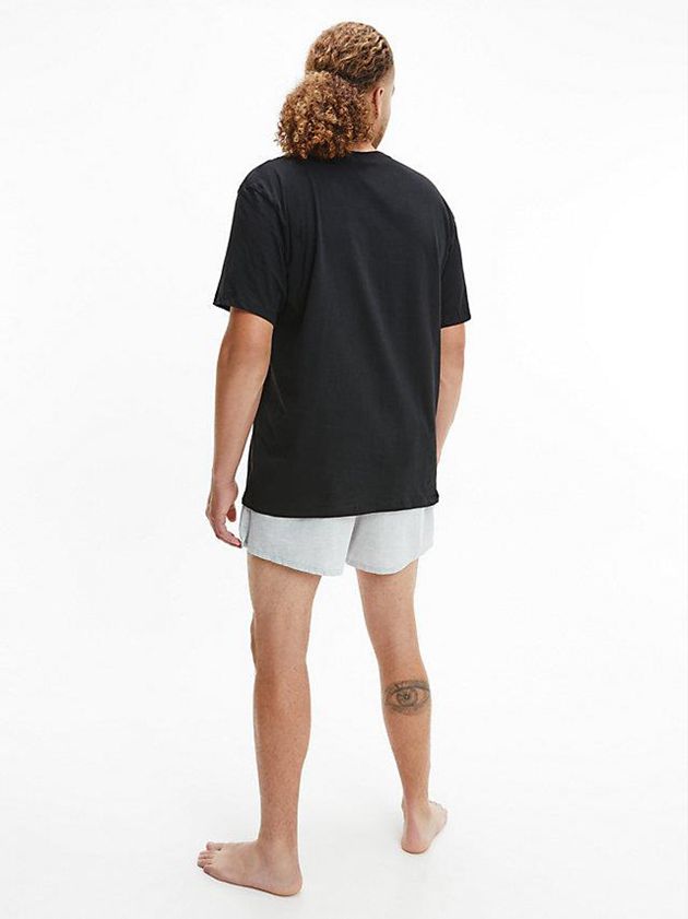 Black Calvin Klein 3 Pack - Cotton Classics Men T-Shirt | HVSC-38279
