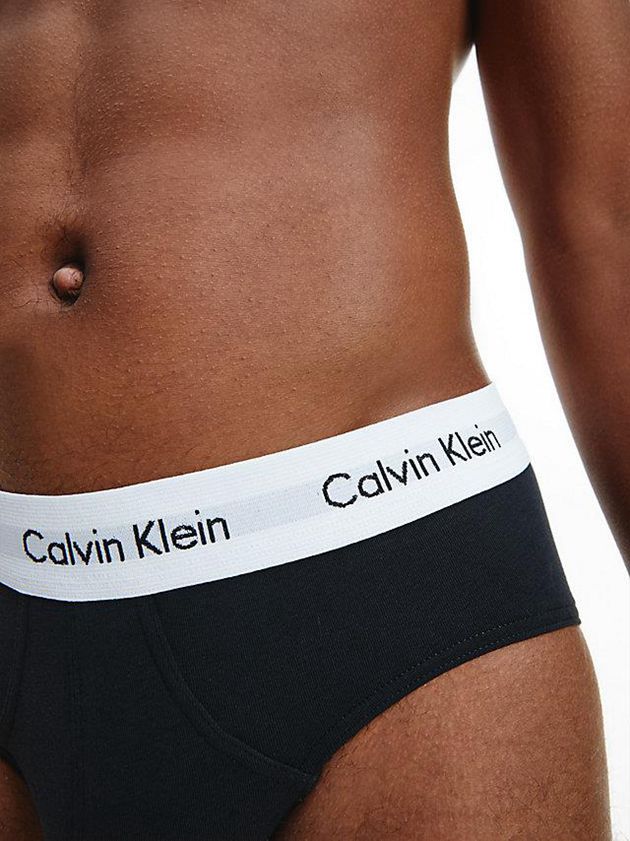 Black Calvin Klein 3 Pack - Cotton Stretch Men Briefs | IRSQ-75913