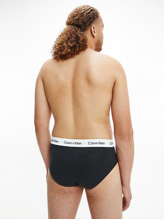 Black Calvin Klein 3 Pack - Cotton Stretch Men Briefs | IRSQ-75913