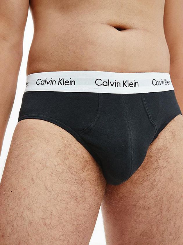 Black Calvin Klein 3 Pack - Cotton Stretch Men Briefs | IRSQ-75913