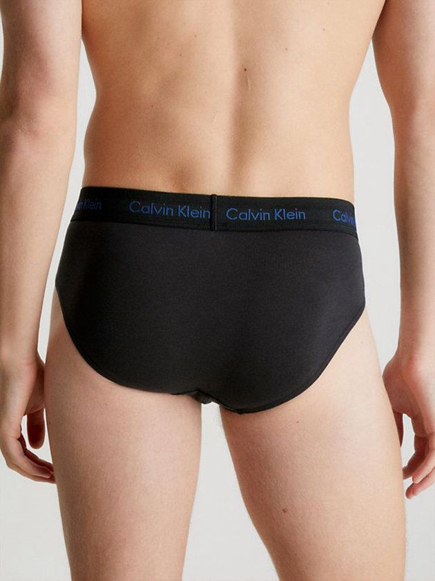 Black Calvin Klein 3 Pack - Cotton Stretch Men Briefs | NOIY-51920
