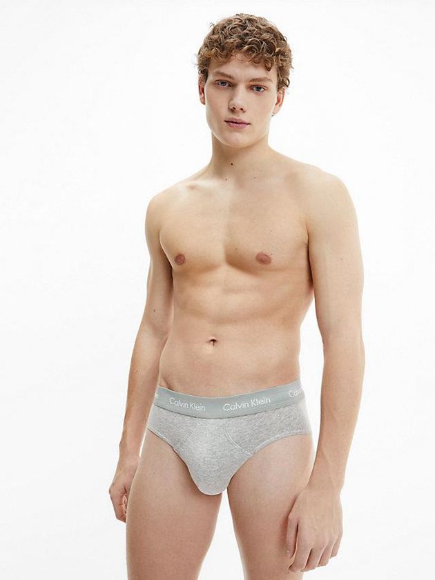 Black Calvin Klein 3 Pack - Cotton Stretch Men Briefs | DYSP-68421