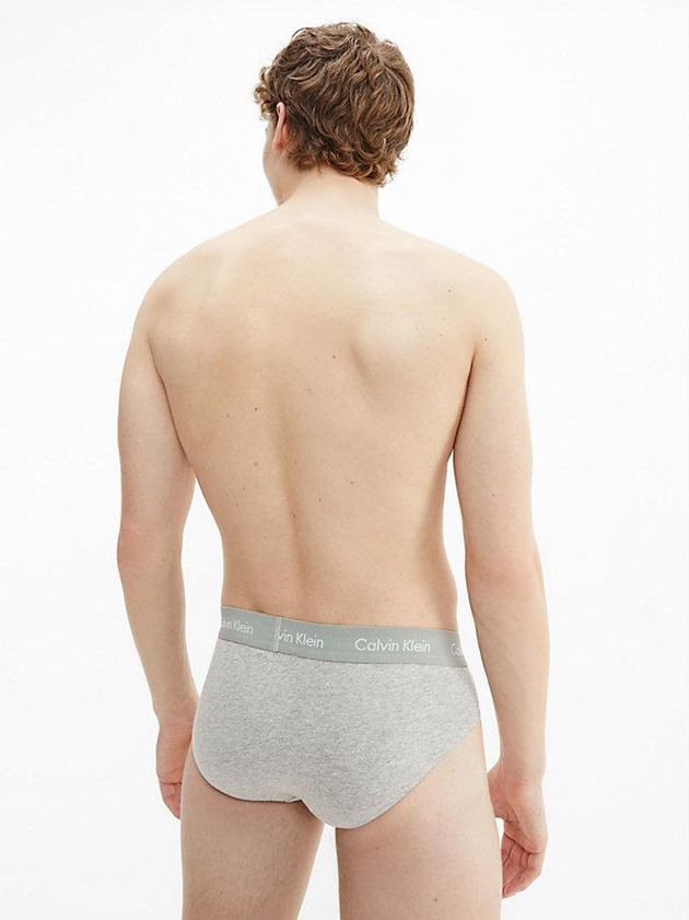 Black Calvin Klein 3 Pack - Cotton Stretch Men Briefs | DYSP-68421