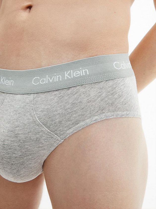Black Calvin Klein 3 Pack - Cotton Stretch Men Briefs | DYSP-68421