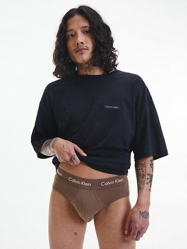Black Calvin Klein 3 Pack - Cotton Stretch Men Briefs | NFXS-08792