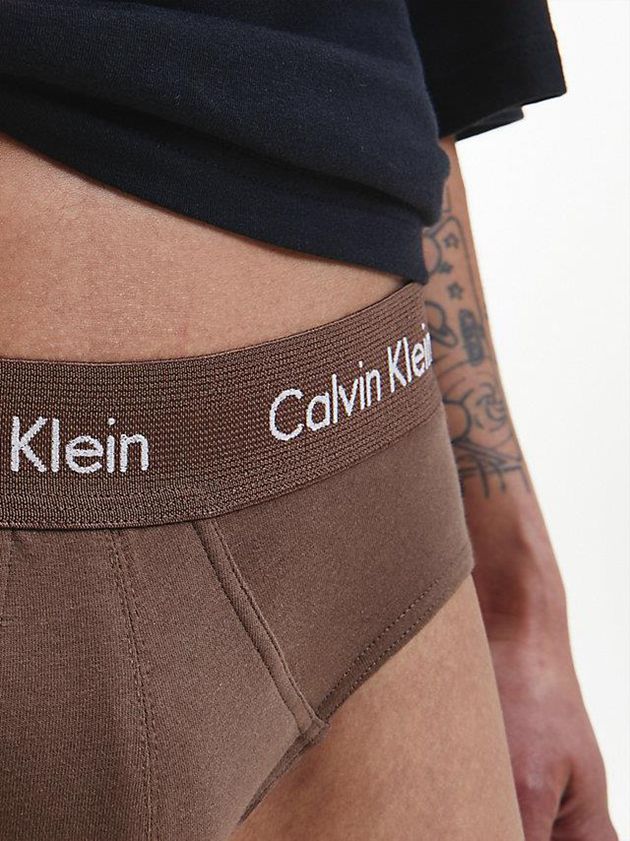 Black Calvin Klein 3 Pack - Cotton Stretch Men Briefs | NFXS-08792