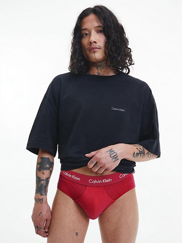 Black Calvin Klein 3 Pack - Cotton Stretch Men Briefs | NFXS-08792