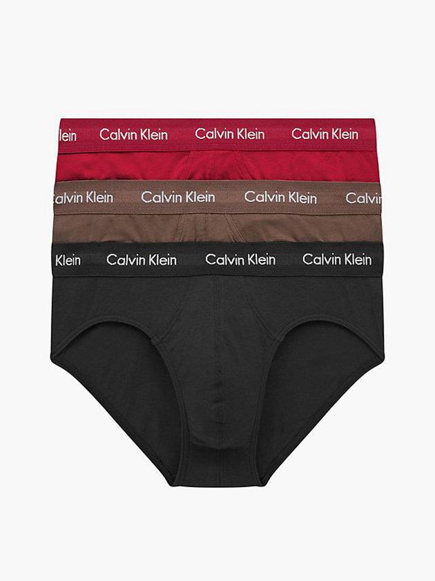 Black Calvin Klein 3 Pack - Cotton Stretch Men Briefs | NFXS-08792