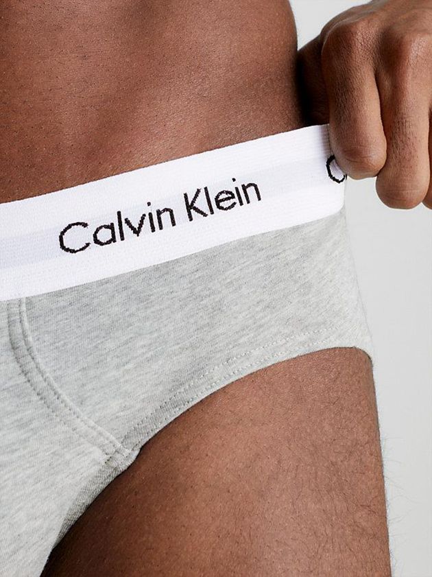 Black Calvin Klein 3 Pack - Cotton Stretch Men Briefs | JQUT-12638