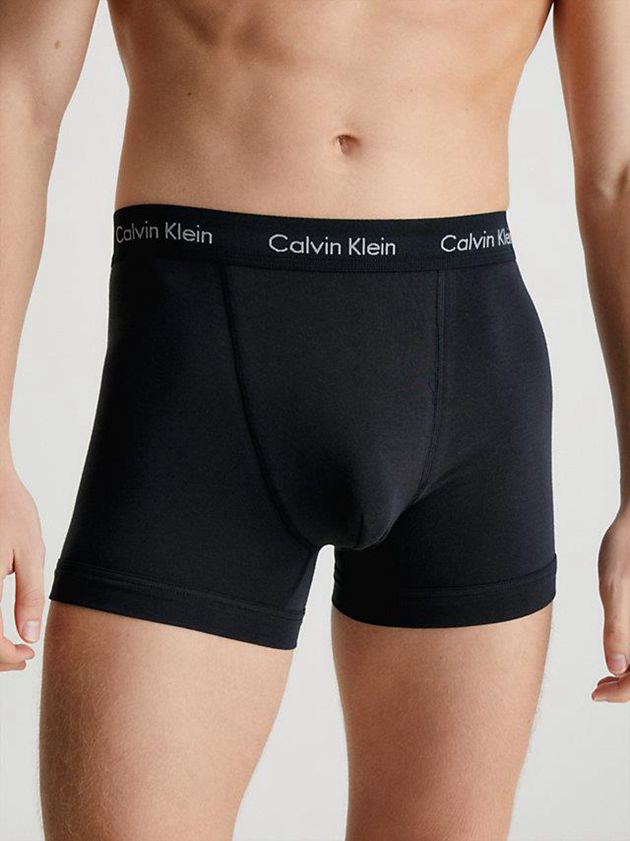 Black Calvin Klein 3 Pack - Cotton Stretch Men Briefs | FHJU-83124