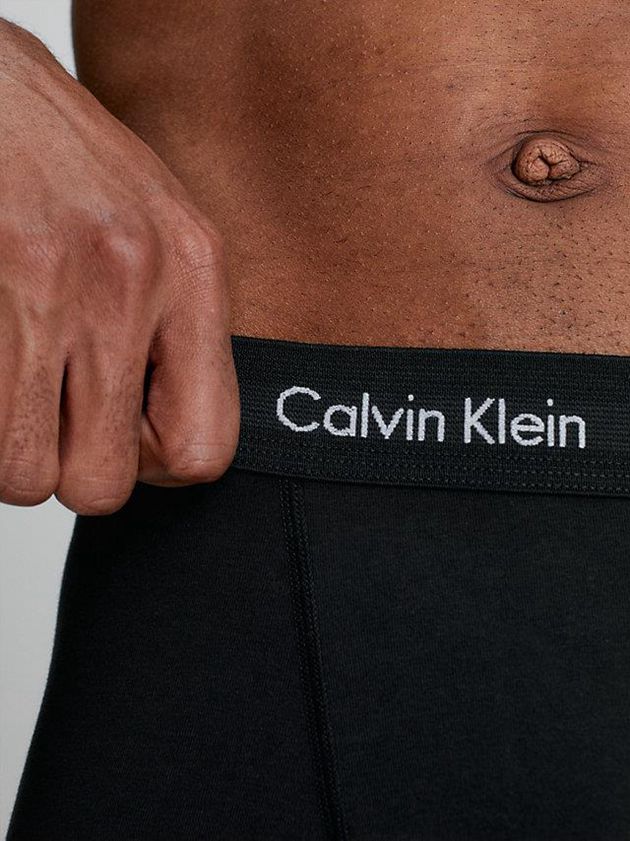 Black Calvin Klein 3 Pack - Cotton Stretch Men Briefs | RGFT-91657