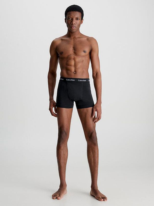 Black Calvin Klein 3 Pack - Cotton Stretch Men Briefs | RGFT-91657