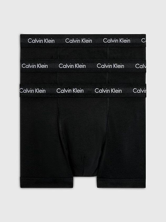 Black Calvin Klein 3 Pack - Cotton Stretch Men Briefs | RGFT-91657