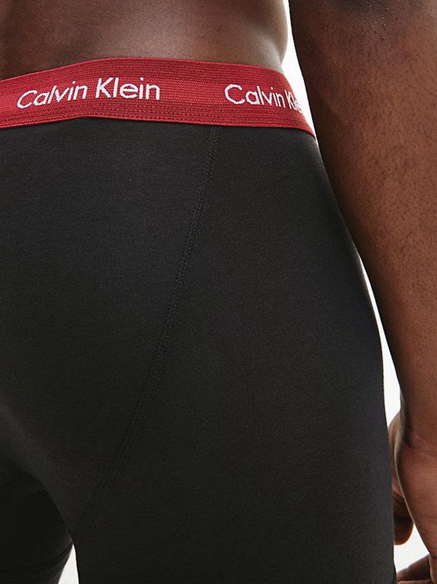 Black Calvin Klein 3 Pack - Cotton Stretch Men Briefs | LWVC-36049