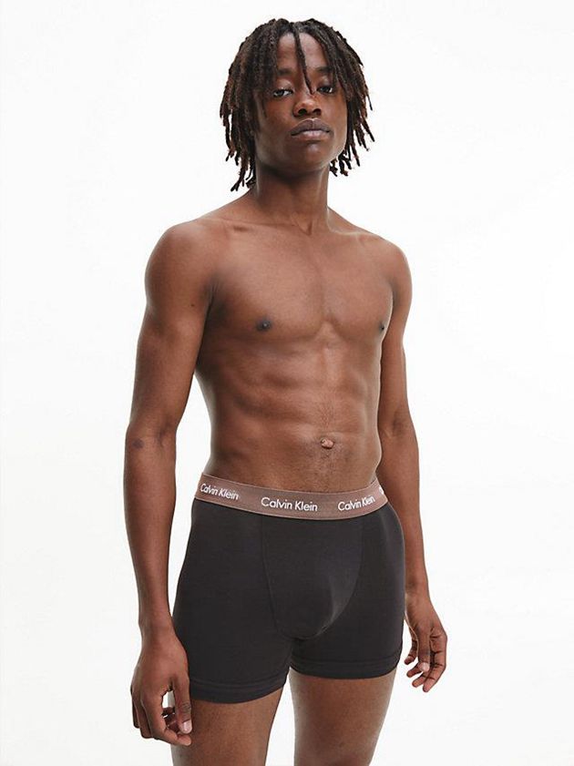 Black Calvin Klein 3 Pack - Cotton Stretch Men Briefs | LWVC-36049
