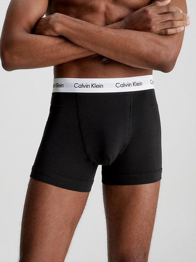 Black Calvin Klein 3 Pack - Cotton Stretch Men Briefs | QWFU-72483