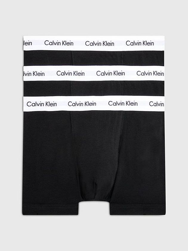 Black Calvin Klein 3 Pack - Cotton Stretch Men Briefs | QWFU-72483