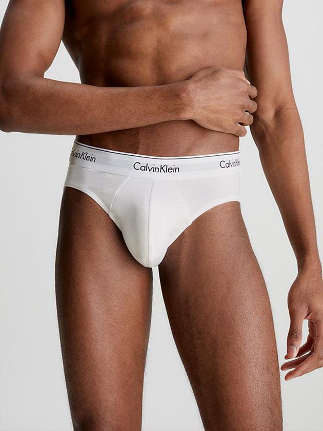 Black Calvin Klein 3 Pack - Modern Cotton Men Briefs | FMWO-67901