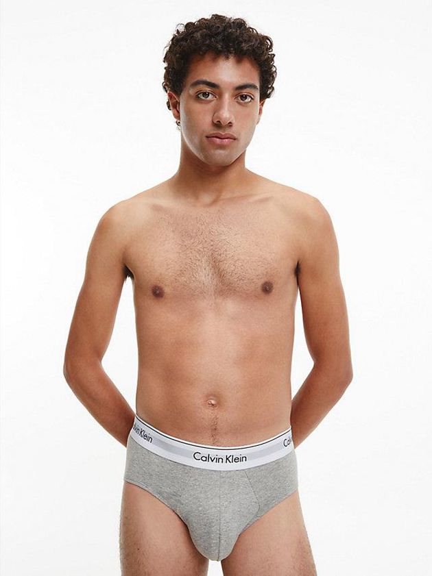 Black Calvin Klein 3 Pack - Modern Cotton Men Briefs | FMWO-67901