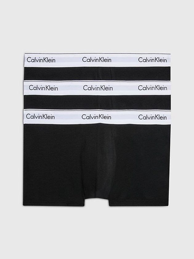 Black Calvin Klein 3 Pack - Modern Cotton Men Briefs | TVXR-06275