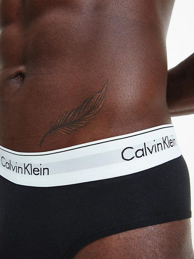 Black Calvin Klein 3 Pack - Modern Cotton Men Briefs | BJKR-82071