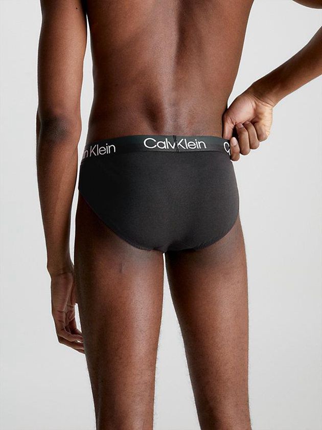 Black Calvin Klein 3 Pack - Modern Structure Men Briefs | BRED-98430