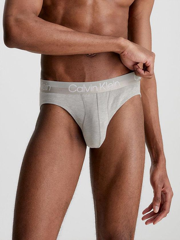 Black Calvin Klein 3 Pack - Modern Structure Men Briefs | YIDT-58403